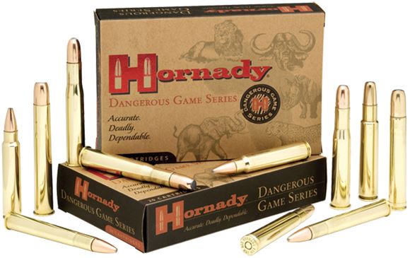 Picture of Hornady Dangerous Game Rifle Ammo - 9.3x74R, 286Gr, InterLock SP-RP, 20rds Box