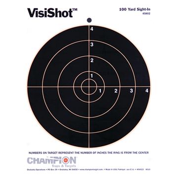 Picture of Champion Targets - VisiShot 8" Bulls, 8.5"x11", 10 Pack