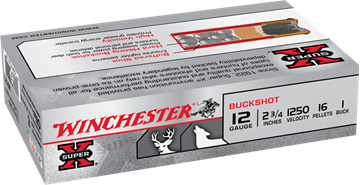 Picture of Winchester XB121 Super-X Shotgun Ammo 12 GA, 2-3/4 in, 1B, 16 Pellets, 1250 fps, 5 Rounds, Boxed