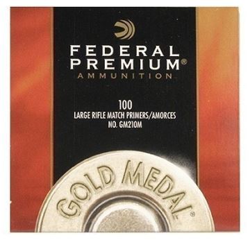 Picture of Federal Components, Federal Premium Gold Medal Centerfire Primers - Large Rifle Match, 100ct Box