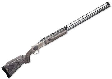 Picture of Browning Cynergy Classic Trap Unsingle Combo with Adjustable Comb Over/Under Shotgun - 12Ga, 2-3/4", 32"-34", Vented Rib, Matte Blued, Silver Nitride Steel Receiver, Gloss Laminate Stock, HiViz Pro-Comp Front Sight, Invector-Plus Midas (F,F,F,IM)