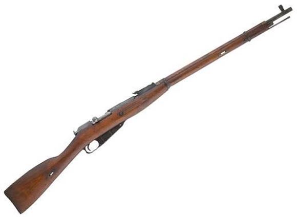 Picture of Mosin Nagant Surplus Model 1891/30 Bolt Action Rifle - 7.62x54R, 28.7", Blued, Wood Stock, 5rds, Post Front & Adjustable Rear Sights