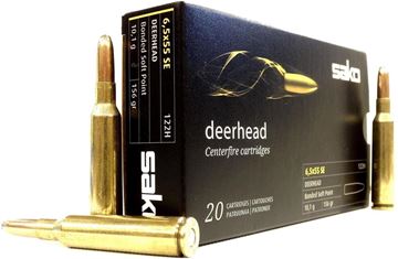 Picture of Sako Rifle Ammo - 6.5 Creedmoor, 156Gr, Hammerhead Bonded Soft Point (123H), 20rds Box