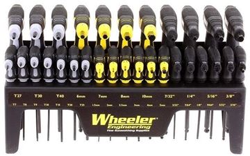 Picture of Wheeler Engineering Gunsmithing Supplies Screwdriver Sets - 30 Piece P-Handle SAE/Metric Hex & Torx Screwdriver Set