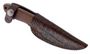 Picture of Boker Arbolito Fixed Blade Knives - Pine Creek Wood Fixed Blade Knife, 3.6", T6MoV Steel, Guayacan Wood Handle, w/Leather Sheath, 4.5 oz