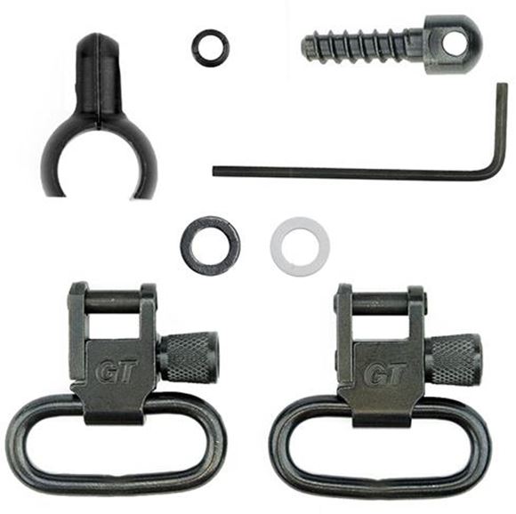 Picture of GrovTec GT Swivels, GT Barrel Band Sets - Two-Piece Barrel Band Set, .585"-.635", 1" Loops, Blued