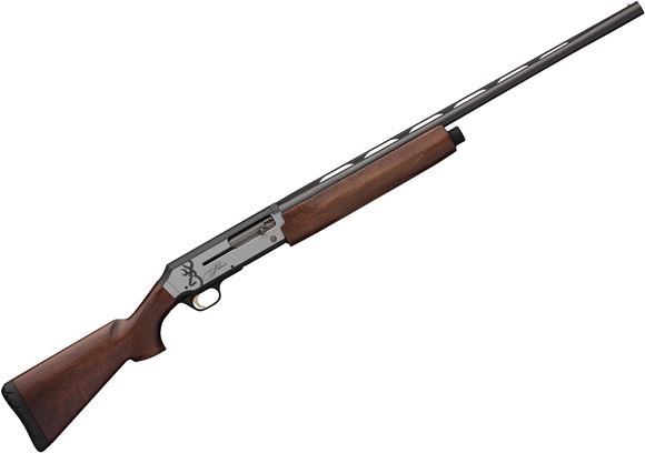 Picture of Browning Silver Micro Midas Semi-Auto Shotgun - 20Ga, 3", 26", Lightweight Contour, Vented Rib, Polished Blued, Matte Silver Aluminum Alloy Receiver, Satin Grade I Turkish Walnut Stock, 4rds, Brass Bead Front Sight, Invector-Plus Flush (F,M,IC)