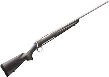 Picture of Browning X-Bolt Stainless Stalker Bolt Action Rifle - 7mm Rem Mag, 26", Sporter Contour, Matte Stainless, Gray Non-Glare Finish Composite Stock, 3rds, Adjustable Feather Trigger