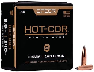 Picture of Speer 1441 Rifle Hunting Hot-Cor Bullets, 264-140-GR SPITZER SP, 100 Ct