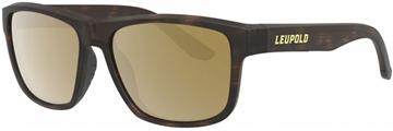 Picture of Leupold Optics, Performance Eyewear, Sunglasses - Model Katmai, Matte Tortoise, Bronze Mirror Polarized Lenses