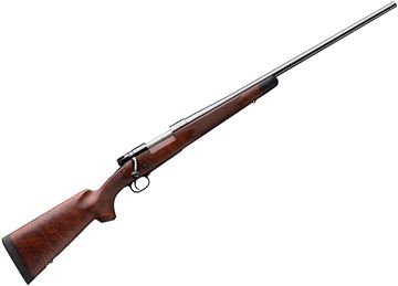 Picture of Winchester Model 70 Super Grade Bolt Action Rifle - 300 Win Mag, 26", Cold Hammer-Forged Free Floating, High Gloss Blued, Satin Grade IV/V Walnut Stock w/Black Fore-End Tip & Pistol Grip Cap, 3rds