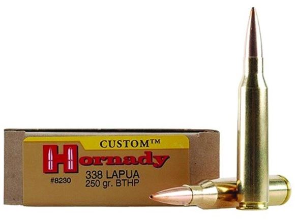 Picture of Hornady Match Rifle Ammo - 338 Lapua, 250Gr, BTHP Match, 20rds Box