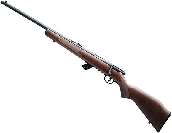 Picture of Savage 50701 Mark II GL Bolt Action Rifle 22 LR, LH, 21 in, Satin Blued Wood Stk, 10+1 Rnd, Accu-Trigger