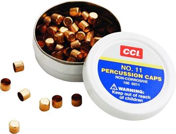 Picture of CCI Primers, Muzzleloader Precussion Caps & Musket Caps - #11, General-Purpose Percussion Cap For Most Rifles & Handguns, 100ct Pack