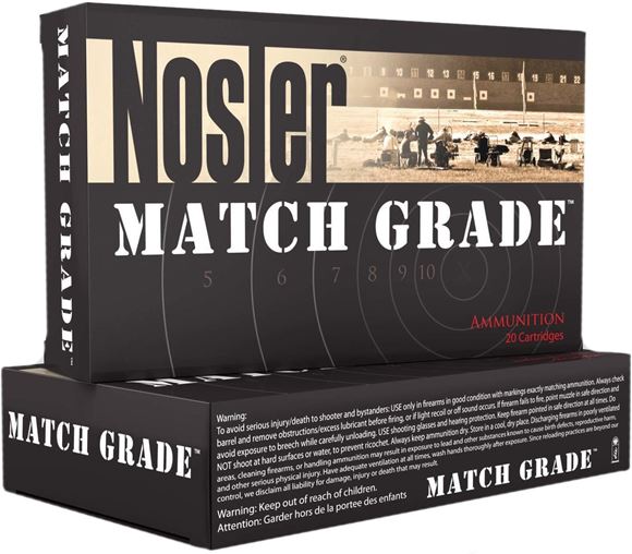 Picture of Nosler 60011 Match Grade Rifle Ammo 223 Remington Match 77gr Custom Competition Match HPBT (20 ct.)