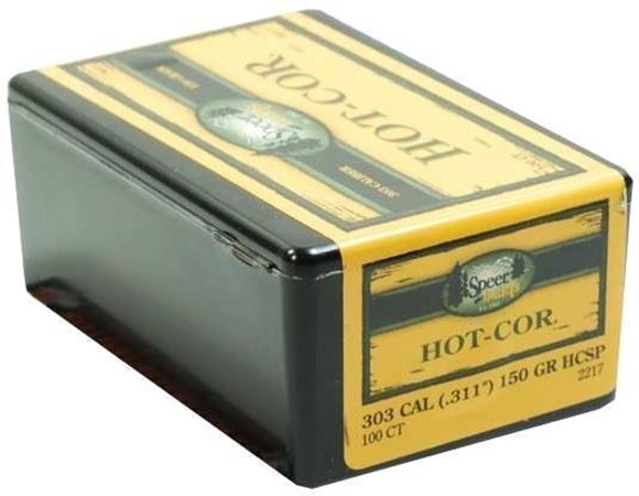 Picture of Speer Hunting Rifle Bullets - 303 Cal (.311"), 150Gr, Hot-Cor, Spitzer SP, 100ct Box