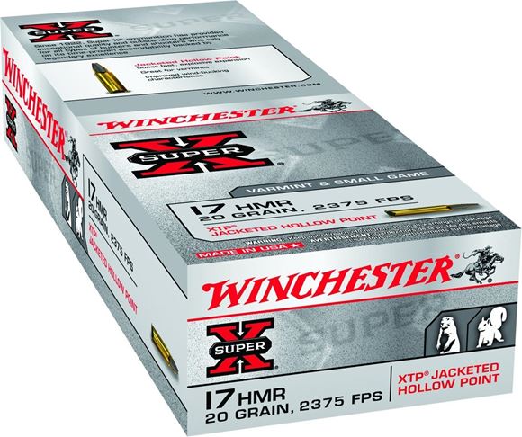 Picture of Winchester Ammunition 17 HMR 20gr XTP JHP