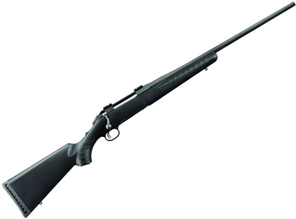 Picture of Ruger American Standard Bolt Action Rifle - 7mm-08 Rem, 22", Matte Black, Alloy Steel, Black Composite Stock, 4rds