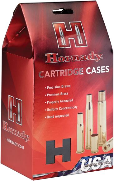 Picture of Hornady 86281 Unprimed Rifle Cartridge Case 6.5 CREEDMOOR, 50 Pack