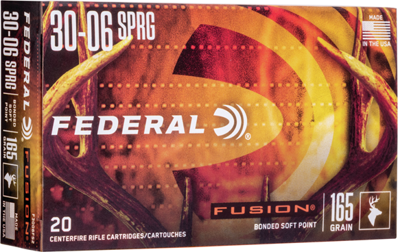 Picture of Federal Fusion Rifle Ammo - 30-06 Sprg, 165Gr, Fusion, 20rds Box