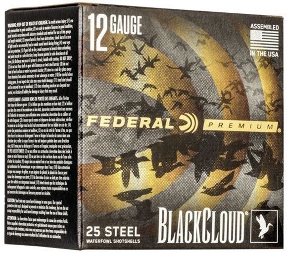 Picture of Federal PWBX142 3 Black Cloud Waterfowl Shotshell 12 GA 3" 1-1/4oz 3, 25 Rnd per Box