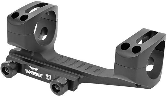 Picture of Warne Scope Mounts -  Tactical X-Skel Extended Cantilever MSR Mount, 1", 20 MOA, Matte Black