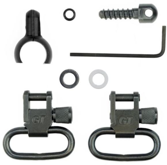 Picture of GrovTec GT Swivels, GT Barrel Band Sets - Two-Piece Barrel Band Set, .540"-.590", 1" Loops, Black Oxide