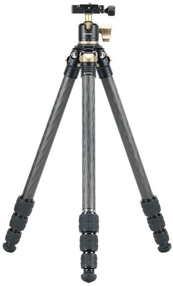 Picture of Leupold Optics, Alpine Tripod Kit, Tripods - Alpine Carbon Fiber Tripod, Ball Head, Twist Lock Legs, Arca-Swiss Compatible, 5" - 58" Height, 18.5" Folded, Carrying Case