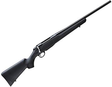 Picture of Tikka T3X Compact Lite Bolt Action Rifle - 22-250 Rem, 20", Blued, Light Hunting Contour, Black Modular Synthetic Stock, 3rds, No Sight, Standard Trigger, 1" Spacer w/Buttpad