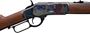 Picture of Winchester Model 1873 Competition Carbine High Grade Lever Action Rifle - 357 Mag/38 Special, 20", Sporter Contour, Polished Blued, Color Case Hardened Steel Receiver, Buttplate, & Barrel Band, Oil Finished Grade III/IV Black Walnut Stock w/Straight Grip