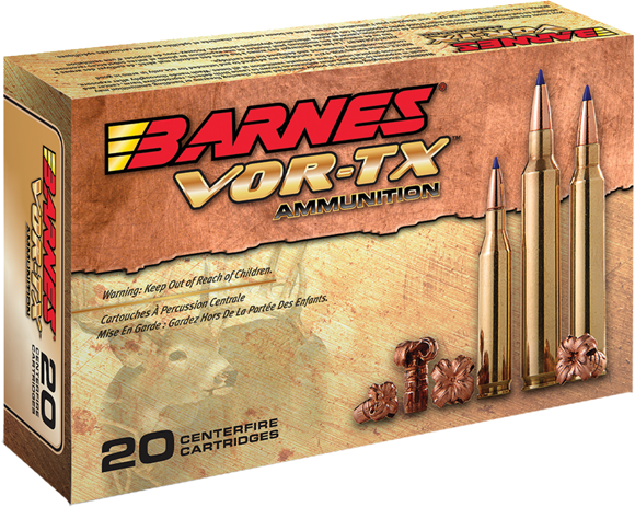 Picture of Barnes VOR-TX Premium Hunting Rifle Ammo - 243 Win, 80Gr, TTSX, 20rds Box