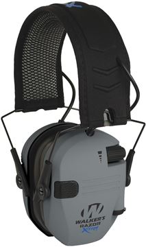 Picture of Walker's GWP-XDRSEM-GY Razor Digital X-Trm Muff With Cooling Pads & Moisture Wicking Headband - Grey