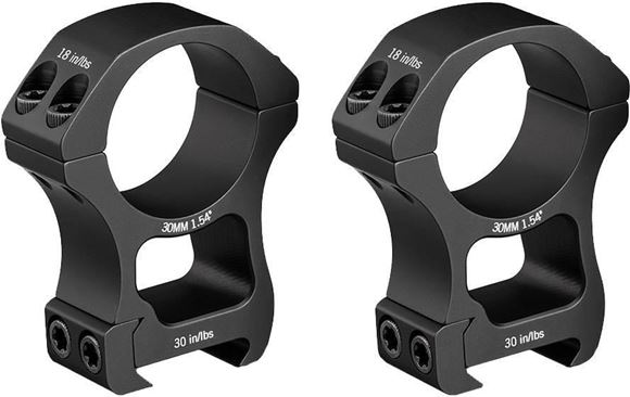 Picture of Vortex Optics, Riflescope Rings -  Pro Series Scope Rings, Aluminum, 30MM, Extra-Hight, Matte Black