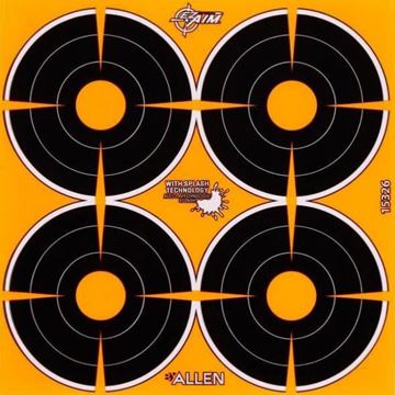 Picture of Allen Shooting Accessories, Targets/Throwers -EZ-Aim Adhesive Splash Bullseye Target, 3'', 12 Pack