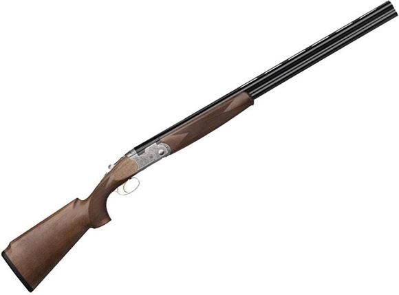 Picture of Beretta 686 Vittoria Field Over/Under Shotgun - 12Ga, 3", 28", Blued, Cold Hammer Forged, Floral Engraving, Oil-Finished Select Walnut Stock, Bead Sight, OCHP