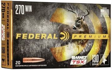 Picture of Federal Premium Vital-Shok Rifle Ammo - 270 Win, 130Gr, Barnes Triple-Shock X. 20rds Box