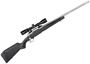 Picture of Savage Arms Model 110 Apex Storm XP Bolt Action Rifle - 6.5 PRC, 24", Stainless, Black Synthetic Stock, Adjustable LOP, 4rds, With Vortex Crossfire II 3-9x40mm Scope, AccuTrigger