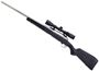 Picture of Savage Arms Model 110 Apex Storm XP Bolt Action Rifle - 6.5 PRC, 24", Stainless, Black Synthetic Stock, Adjustable LOP, 4rds, With Vortex Crossfire II 3-9x40mm Scope, AccuTrigger