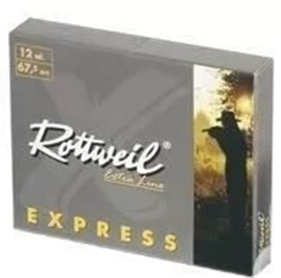 Picture of RWS Rottweil Extra Line Hunting Shotgun Ammo - Express, 12Ga, 2-3/4", Fiber Wad/H-Wad SP SG, 10rds Box, 415m/s