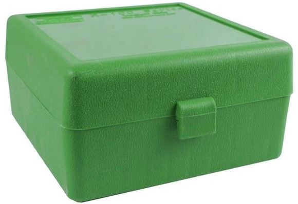 Picture of MTM Case-Gard R-100 Series Rifle Ammo Box - RM-100, 100rds, Green