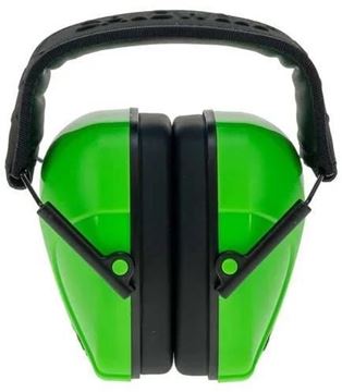 Picture of Caldwell Shooting Supplies Hearing & Eye Protection - Youth Earmuffs, 24dB NRR, Lightweight & Padded Protection, Low Profile Design, Neon Green