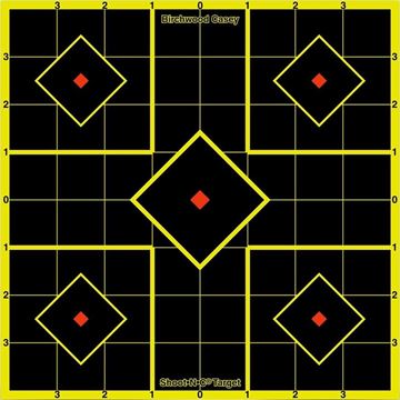 Picture of Birchwood Casey Targets, Shoot-N-C Targets - Shoot-N-C 8" Sight-In Target, 15 Targets, With 36 Repair Pasters