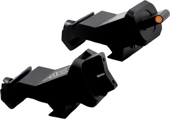 Picture of XS Sight Systems Rifle Sights - XTI2 DXS Standard Dot Ember Photoluminescent, 45 Angle Offset Sights, Orange