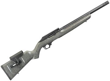 Picture of Ruger 31120 10/22 Custom Shop Competition Semi-Auto Rifle 22 LR 16.12" Bbl, 10 Rnd, No Sights, Black/Gray Lam