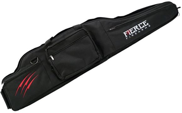 Picture of Fierce Firearms, Recon Deluxe Rifle Case, 600D Polyester Construction, Multi Layer Foam System, Water Resistant Membrane, 3 External Zipper Pockets, Padded Shoulder Strap, 52" x 2.75" x 12"