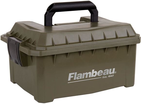 Picture of Flambeau Shotshell Ammo Can - Holds 4x 25rd Boxes, Green, Weatherproof Gasket