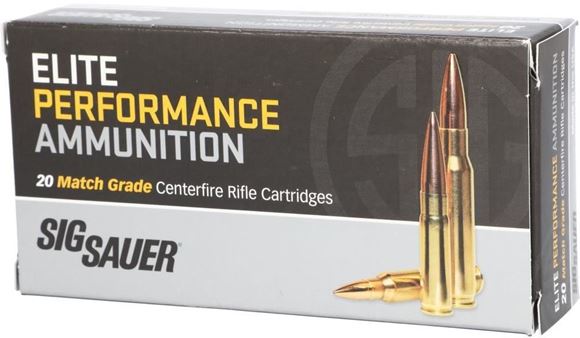 Picture of Sig Sauer Elite Performance Rifle Ammo - 308 Win, 175Gr, OTM Marksman Elite, 20rds Box