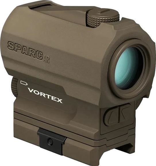 Picture of Vortex Optics, SPARC AR Red Dot - 2 MOA Reticle, 1/2 MOA Adjustment, 12 Variable Illumination Settings, Tan