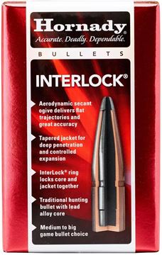 Picture of Hornady 3520 Interlock Rifle Bullets 35 .358 250 SP