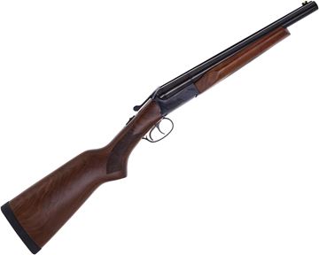 Picture of Boito A680 Side-By-Side Shotgun - 12Ga, 3", 14", Blued, Satin Wood Stock, Fiber Optic Front Sight, Fixed (Cyl,Cyl), Double Trigger